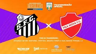 SANTOS X VILA NOVA - AO VIVO - Narração: RODRIGO BITAR - Futebol Globo CBN