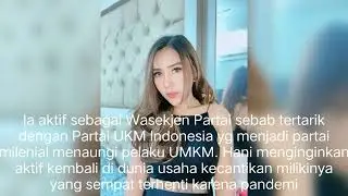 ARTIS SINETRON HANI FAHRANI AKTIF DI POLITIK SEBAGAI WAKIL SEKJEN PARTAI UKM INDONESIA