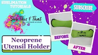Neoprene Sublimation Utensil Holder