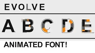 After Effects : ANIMATED Font - FREE DOWNLOAD!! │ EVOLVE - After Effects Text Effects!