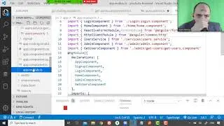 70 Cairo Univ  Nodejs Angular wirte component code and service file to show user list and test the a