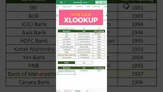 Xlookup with Wild Card 