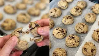 Cinnamon Chocolate Chips Mochi Cookies, Kenyal