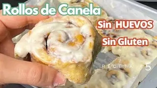 CINNAMON ROLLS  / Rollos  de Canela sin gluten,  sin huevos de Calabaza 🎃  Receta 5