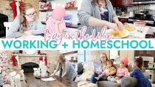 Homeschool + Working Mom DITL || Christmas Traditions + Work Routine + Homemaking + Homeschool