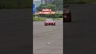 200KM/H on a runway strip! #mazda #rx8 #dragrace #runway #airport