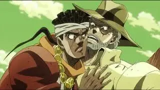 Джозеф и Абдул пытаются отцепиться друг от друга jojo/Jojo's Bizarre Adventure/Озвучка /ДжоДжо