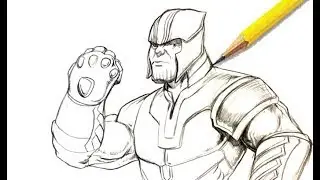 Drawing Thanos from Infinity War - Sketch Monster