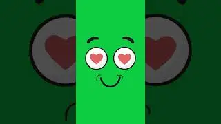 Toon Face in love  - Animated Element on greenscreen
