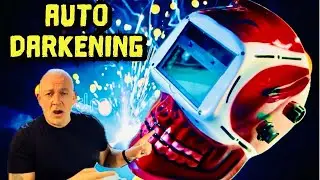 WELDING HELMET 💥 UNIQUE DEDIGN ☠️ - AUTO DARKENING - UNBOX