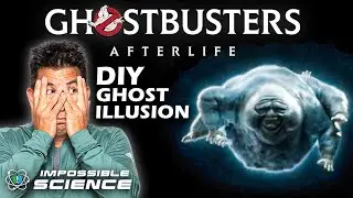 How to make a Pepper’s Ghost Illusion with Ghostbusters: Afterlife! | Impossible Science At Home