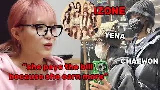 YENA talked about CHAEWON and shares that they been hanging out (she also mentioned IZONE)