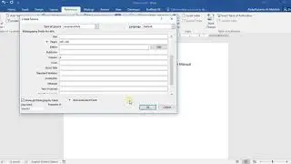 MS Word: How to use APA Style Manual in Word