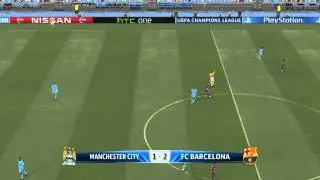 PES 2015 Champions League Round of 16 1st leg MANCHESTER CITY vs BARCELONA 18/02/2015