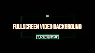Creating a fullscreen video background using HTML and CSS.