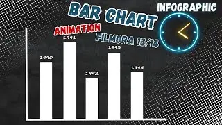 Create BAR Chart Animation Infographic - Filmora 14 / Filmora 13 Tutorial