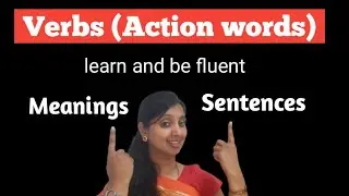 Verbs(Action words)/ vocabulary/ sentence examples/English