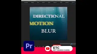 DIRECTIONAL MOTION BLUR | TEXT EFFECT | ADOBE PREMIERE PRO | #shorts