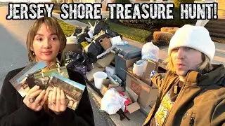 Trash Picking MILLIONAIRE Jersey Shore Town In WINTER!