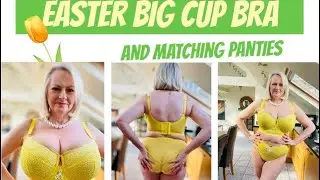 Happy Easter - They call it mellow yellow - big cup bra & matching panties