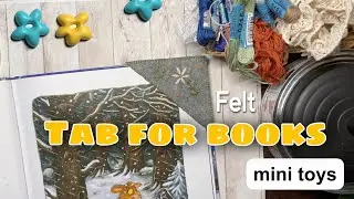 DIY how to bookmark books. Делаем красивую закладку для книг из фетра