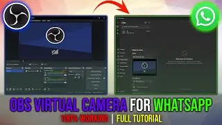 How to Use OBS Virtual Camera on WhatsApp | OBS Virtual Camera WhatsApp FIXED (100% Working)