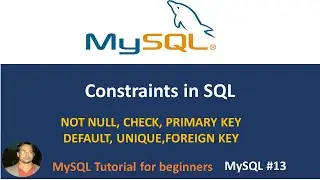 constraints in sql | check, default,, not null,  unique ,primary key, foreign key constraints in sql