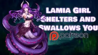 [18+] Lamia Girl Shelters and Swallows You [Vore ASMR Roleplay]
