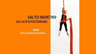 Tessuto  aereo Salto indietro - Aerial silk Salto #acrobaticaaerea