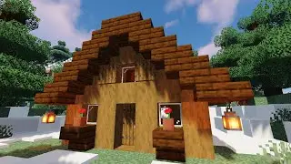 How to Build a Spruce Cabin House in Minecraft