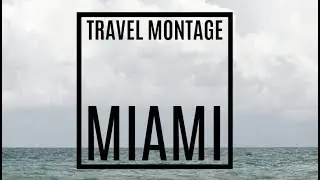 Miami Travel Montage \\ Black & White & Wise