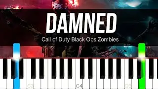 Damned - Call of Duty Black Ops Zombies | PIANO SHEET MUSIC + MIDI 🎹
