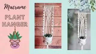 Macrame tutorial - Plant hanger #1 - Easy DIY - Beginner friendly