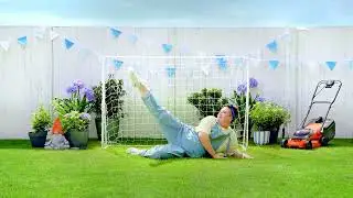 A lush lawn in no time - #EasiDoesIt. Free up your time in the garden with Flymo.
