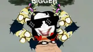 Bigger Better Stronger meme-Jeff the Killer Ft. league of super evil