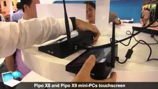 Pipo X9 miniPC touchscreen compared to Pipo X8