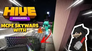 Hive Skywars With Keyboard And Mouse in MCPE!!