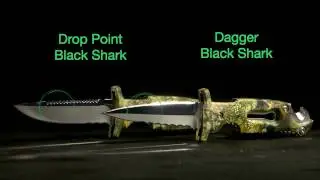 Coltelli Pesca in Apnea - Dagger & Drop Point Black Shark | Sporasub