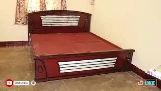 king size wooden bed for home available in mathikere  Bengaluru
