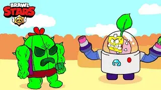 Кот комментатор КТО КРУЧЕ  | СПАЙК ПРОТИВ СПРАУТА Бравл старс.  Кто сильнее в Brawl stars