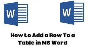 How to Add a Row To a Table in MS Word
