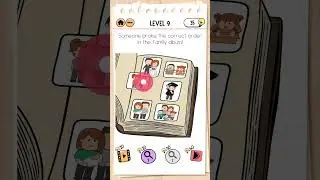 The McBrain Family Level 9 someone broke the correct order in the family album!, Brain Test 2