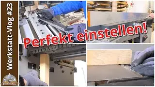 Wartung & Pflege Hobelmaschine | Hammer A3-41 richtig einstellen | ADH richtig einstellen