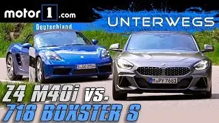 BMW Z4 M40i vs. Porsche 718 Boxster S | ON THE ROAD with Daniel Hohmeyer