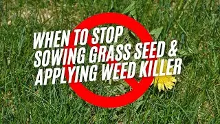 WHEN TO STOP SOWING GRASS SEED AND APPLYING WEED TREATMENTS | LAWN CARE TIPS