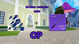 GodHuman + Gravity Cane Combo | Blox Fruit