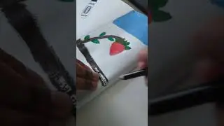 Draw with me! drawing a wild strawberry 🍓 | part 2