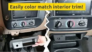 Changing the Color of Automotive Interior Trim Pieces