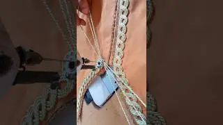 😲wow great Special embroidery tricks _ gota dori embroidery simple sewing machine tricks #shorts