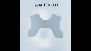 The neckline facing through the shoulder seams.